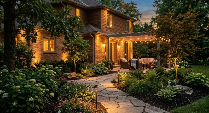 Backyard Lighting Service in Overland Park, KS