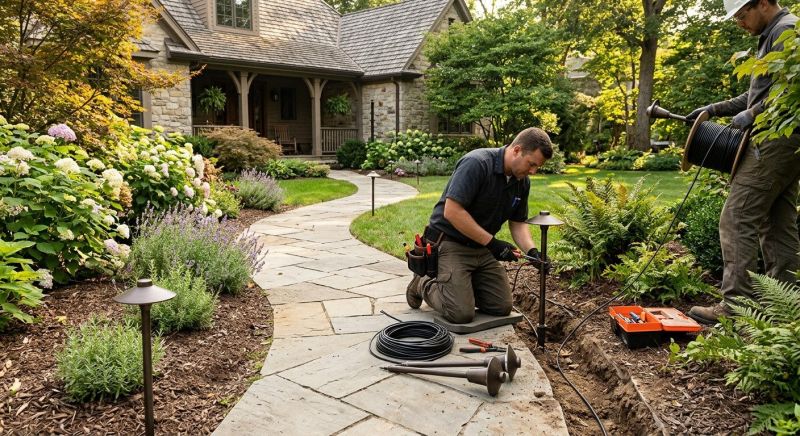 Walkway Lighting Installation in Utah County, UT