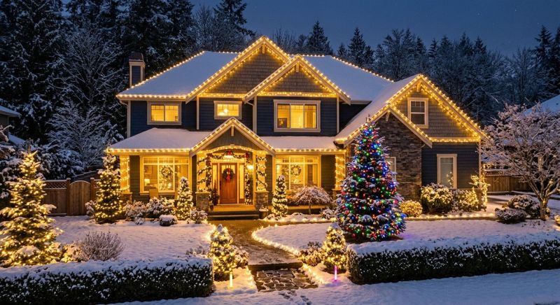 Christmas Lights Installation in Overland Park, KS