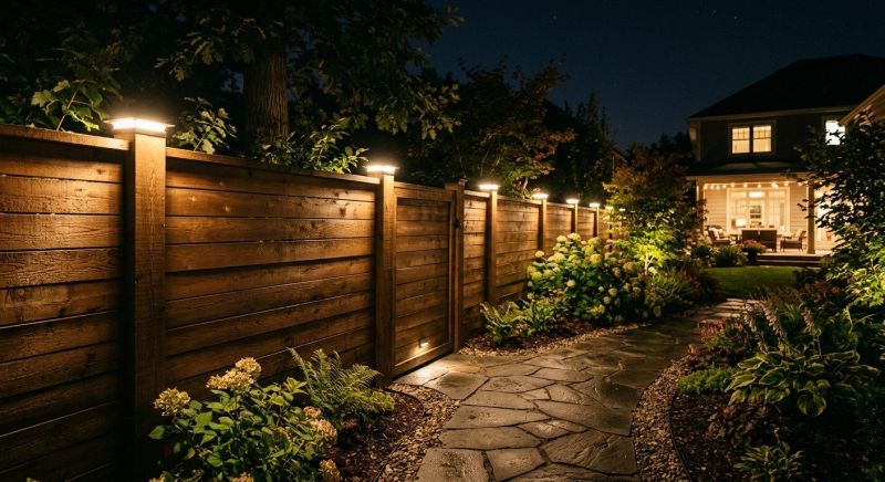 Fence Lighting Installation in Olathe, KS