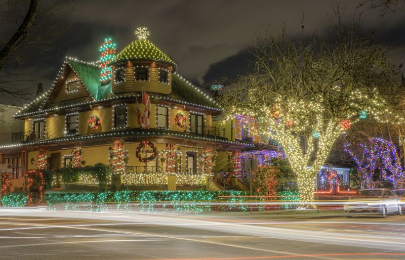 Holiday Lights Hanging in Olathe, KS