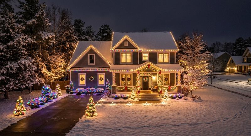 Seasonal Lights Installation in Overland Park, KS