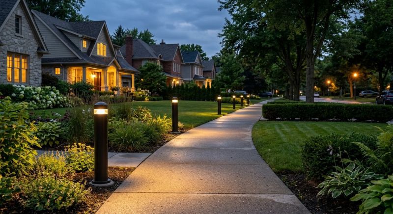 Sidewalk Lighting Installation in Utah County, UT