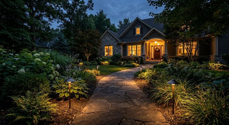 Walkway Lighting Installation in Olathe, KS